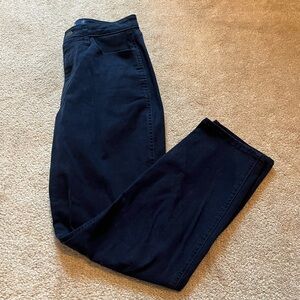Hollister Navy Blue High Waisted Chino Jeans